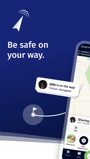 Arrive Safe – Live GPS & SOS screenshot 1