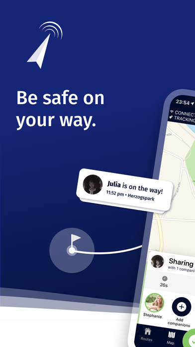 Arrive Safe – Live GPS & SOS Screenshot
