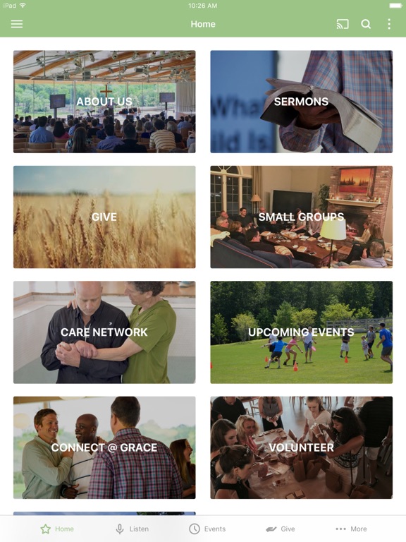 Grace Church New Canaan iPad screenshot 1 - Lifestyle app