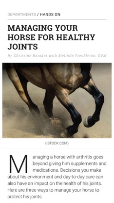 EQUUS Magazine screenshot 3