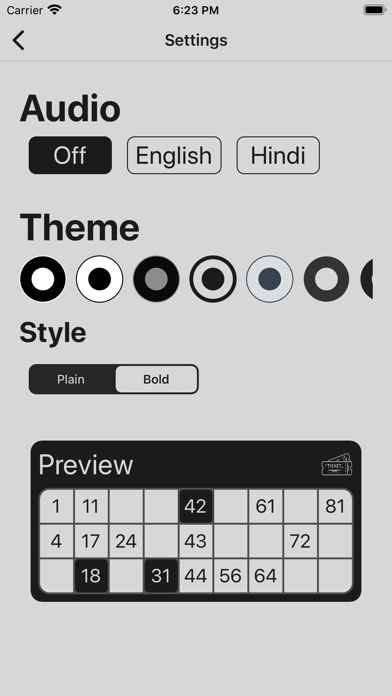 Tambola Generator iPhone screenshot 10 - Games app
