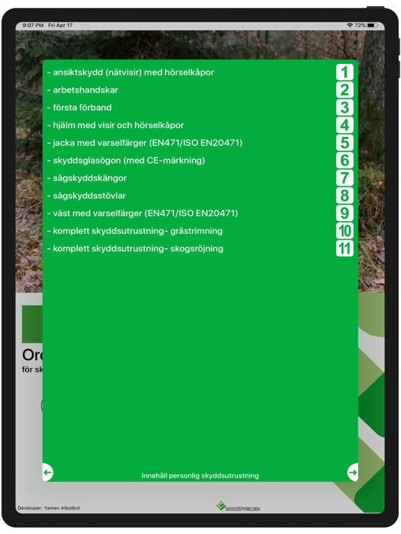 Screenshot #5 pour Röjsåg RA1 Skyddsutrustning