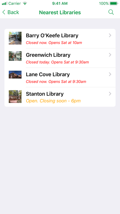 Lane Cove Libraries Screenshot