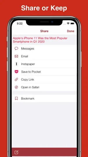 Скриншот Simple RSS Push+ на iPhone 4