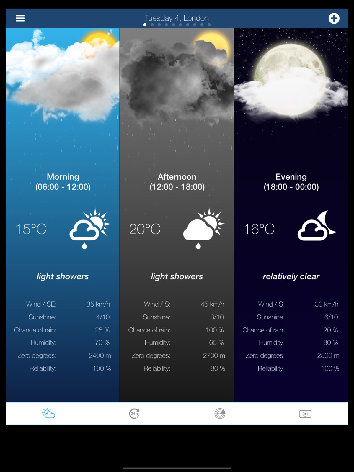 UK Weather forecast ipad screenshot 3