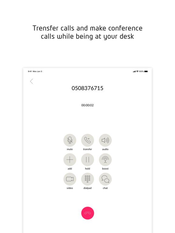 Etisalat CloudTalk UCS iPad screenshot