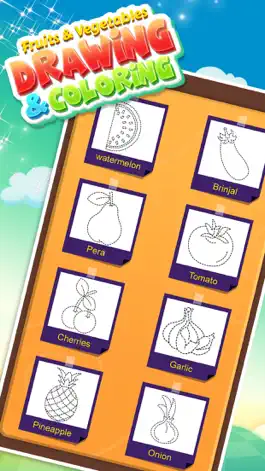 Game screenshot Fruits and Vegetable Coloring hack