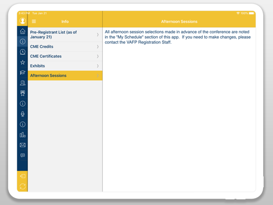 Screenshot #6 pour VAFP CME Events