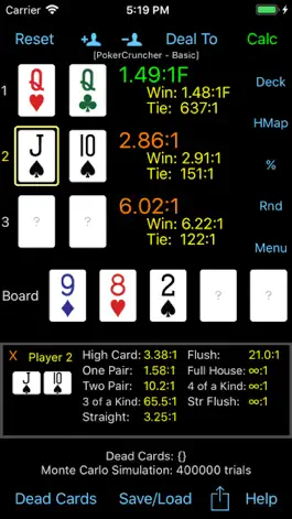 Game screenshot PokerCruncher - Basic - Odds hack