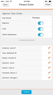 paycor time on demand:manager iphone screenshot 2