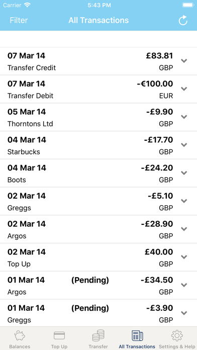 TUI Travel Money Screenshot
