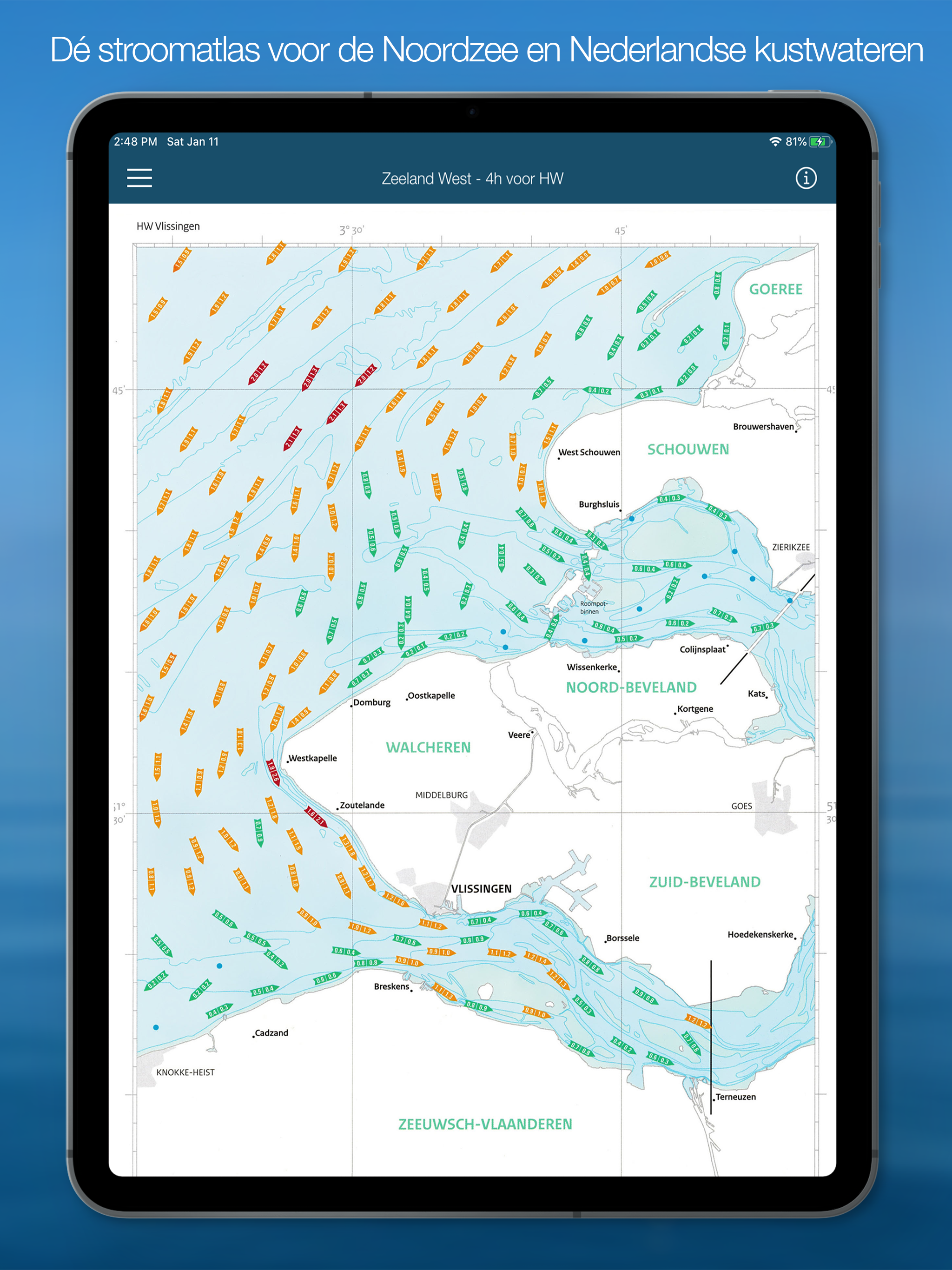 Stroomatlas Noordzee