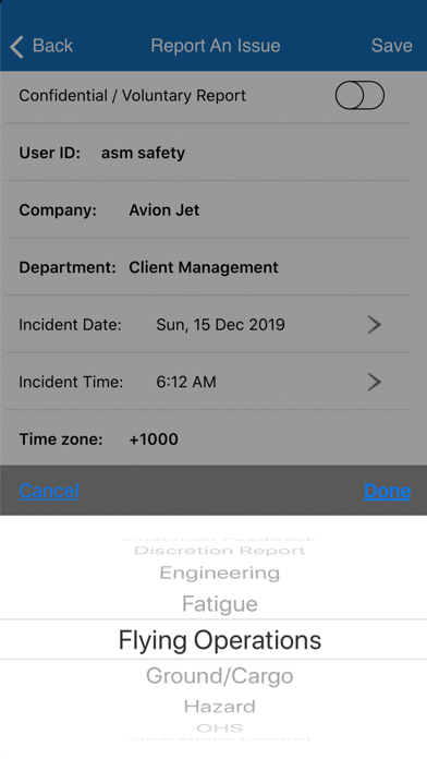 SERA eReport Screenshot