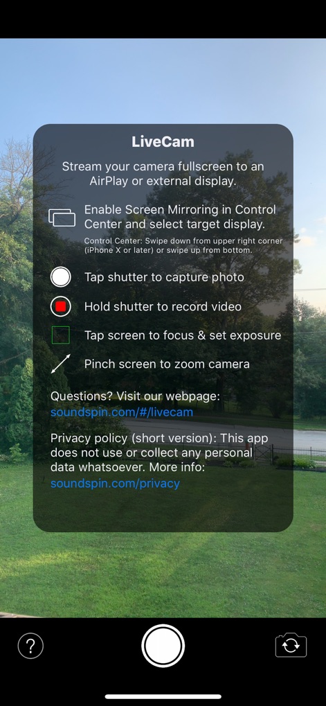 LiveCam – Fullscreen Monitor - Photo & Video App | MWM