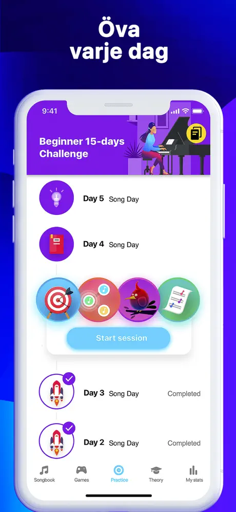 Hello Piano: Lektioner & Spel