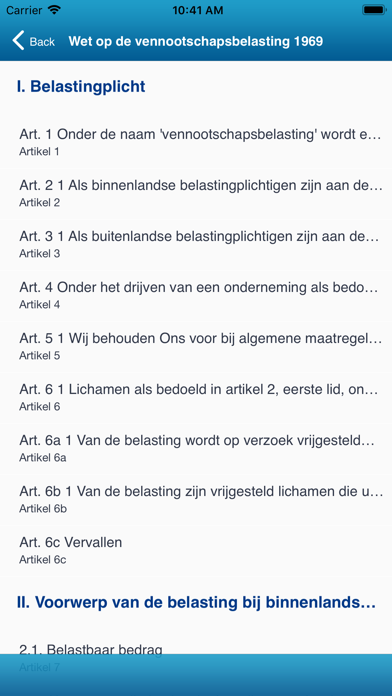 Meijburg Fiscale Wetten-app Screenshot