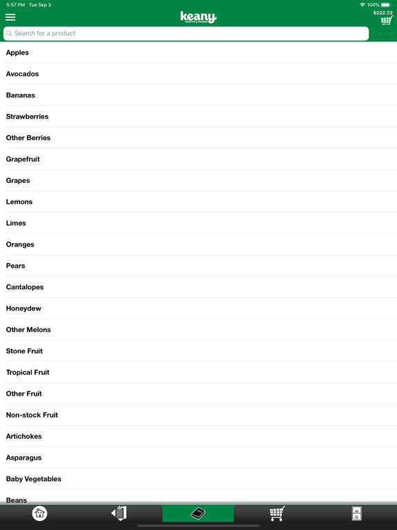 Keany Mobile Ordering iPad screenshot 3 - Shopping app