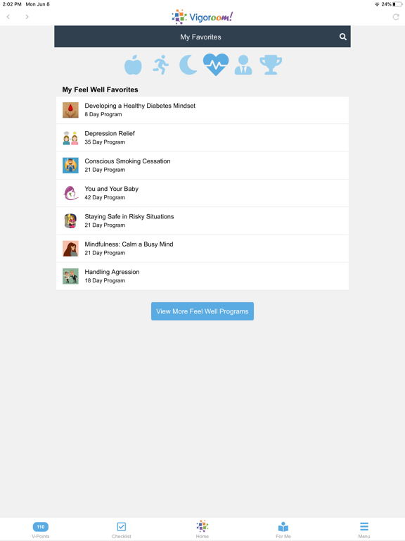 Vigoroom iPad screenshot 4 - Health & Fitness app