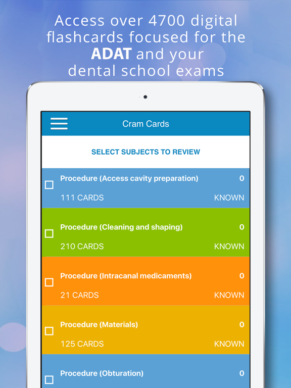 Screenshot #4 pour ADAT Endodontic Cram Cards