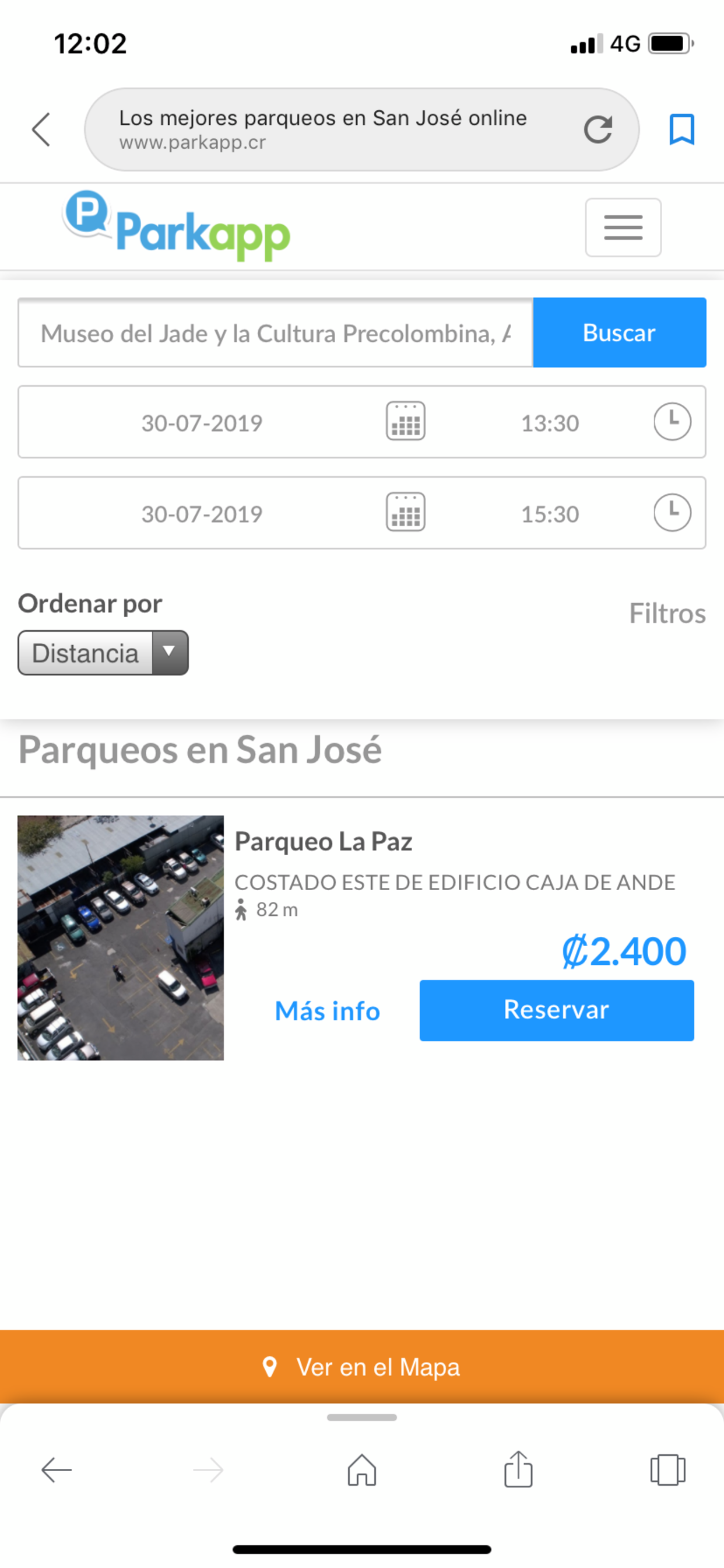 Parkapp Costa Rica screenshot 3