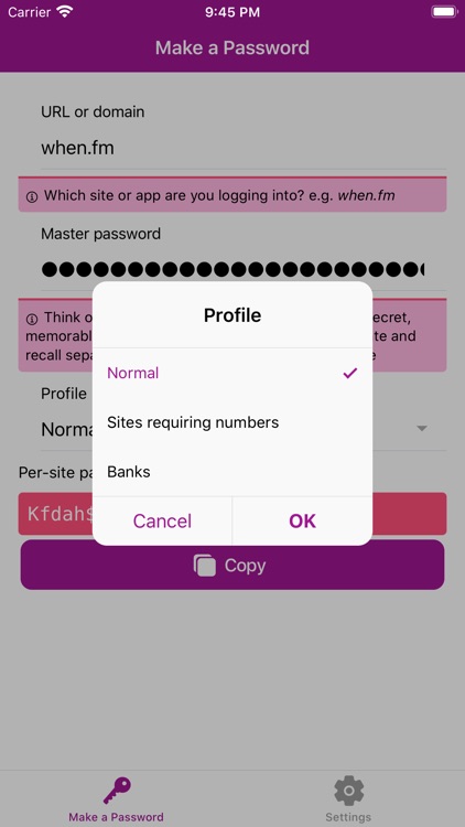 Webful PasswordMaker