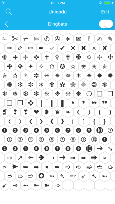 Screenshot #2 pour Unicode Map and Code Table