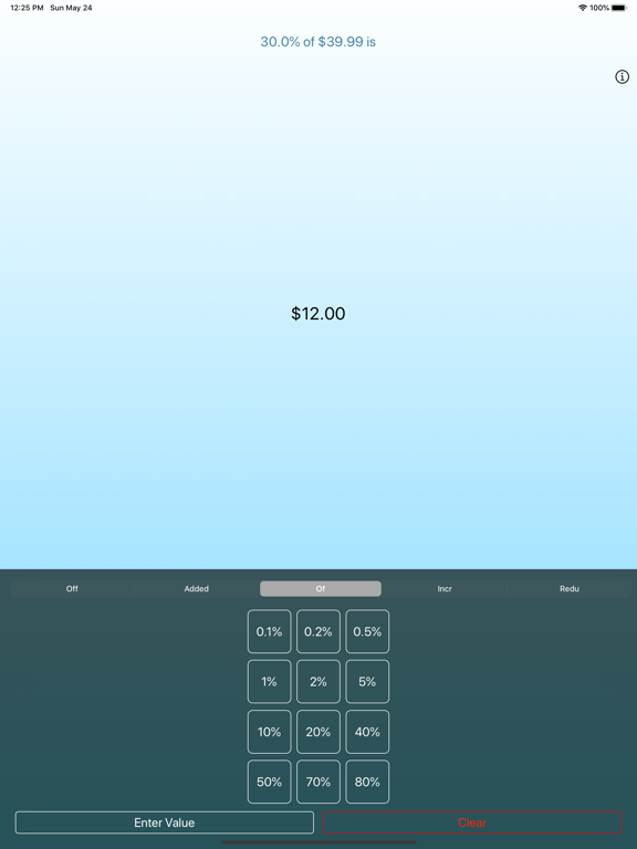 Devalluator Calculation Tool iPad screenshot 4 - Finance app