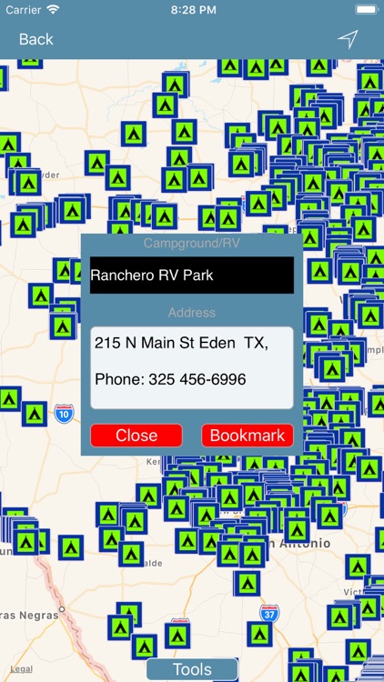 TEXAS: Campground & RV's Find