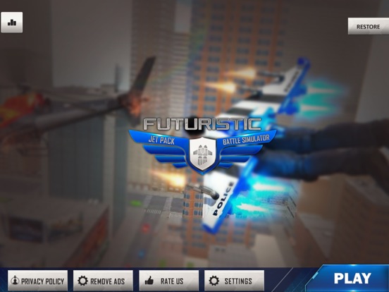 Screenshot #4 pour Futuristic Jetpack Battle Sim