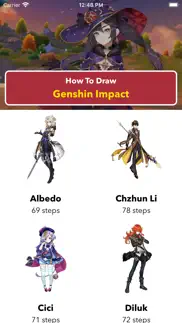 how to draw genshin impact iphone screenshot 1