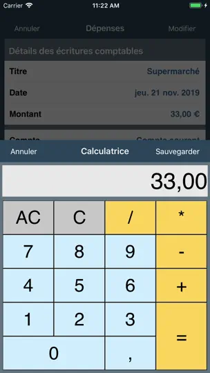 Capture d'écran de My Budget Book sur iPhone 6