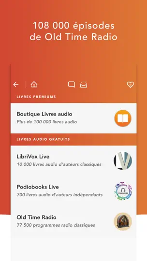 Capture d'écran de Livres Audio HQ - Audiobooks sur iPhone 3
