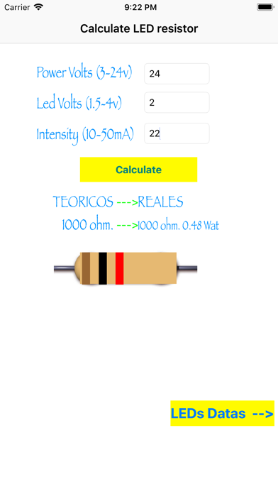 Screenshot #2 pour iLEDs Calculate
