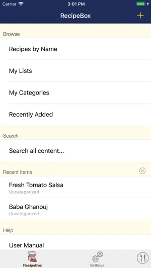 RecipeBox Simple screenshot 1