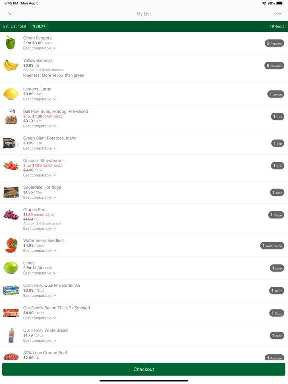 Fourwinds Market iPad screenshot 3 - Shopping app