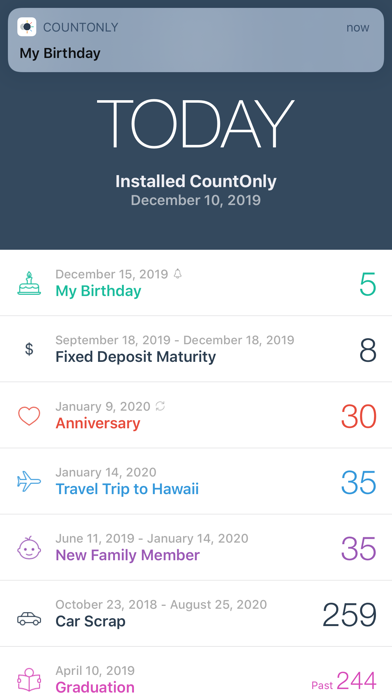 CountOnly - カウントダウンアプリのおすすめ画像4