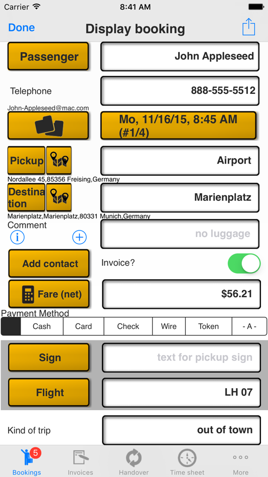 #4. Taxi Data Manager - Driver App (iOS) 由: SB Apps