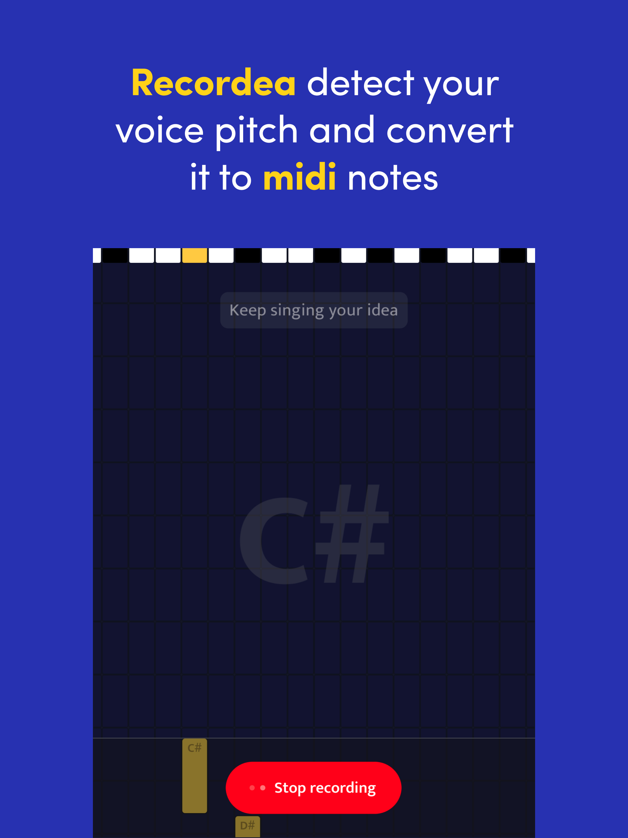 Recordea: Voice to midi screenshot 6