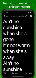 QuotTeleprompter screenshot #1 for iPhone