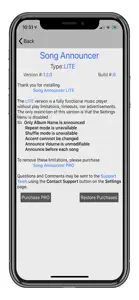 Song Announcer screenshot #4 for iPhone