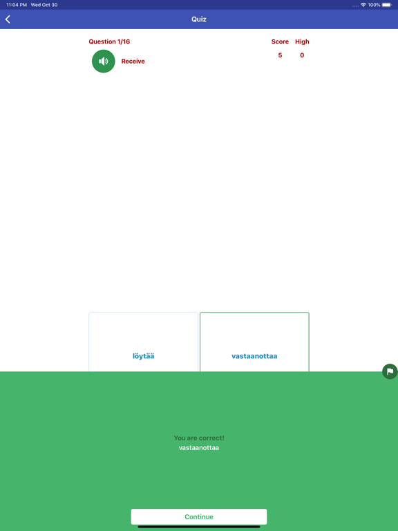 Learn Finnish Daily iPad screenshot