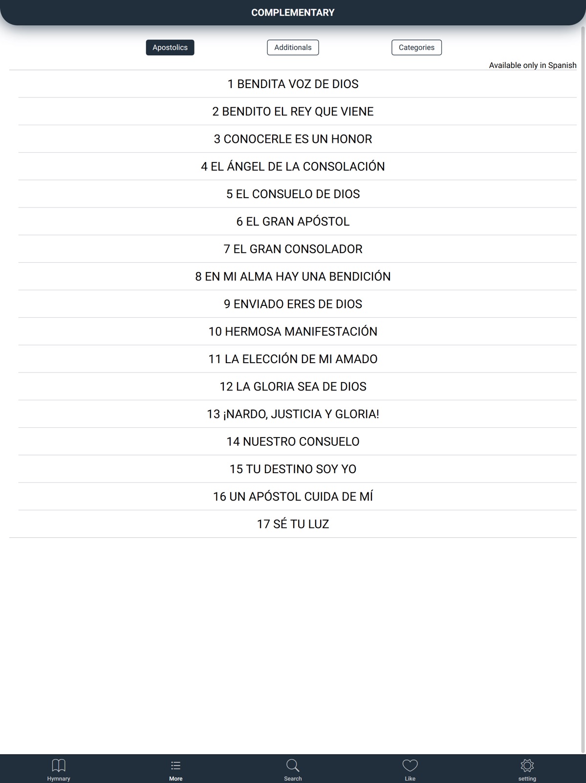 Himnario Lldm Inglés - Español ipad screenshot 4