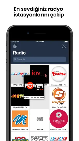 Radyo Ve Müzik Canlı FM Oyuncu iPhone Ekran Görüntüsü 4