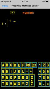 Progwhiz Matrices Solver screenshot