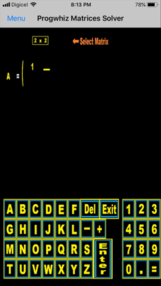 Progwhiz Matrices Solver screenshot 2
