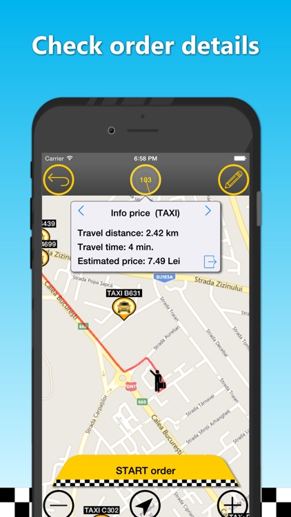 Online TAXI Econom Galati screenshot-3