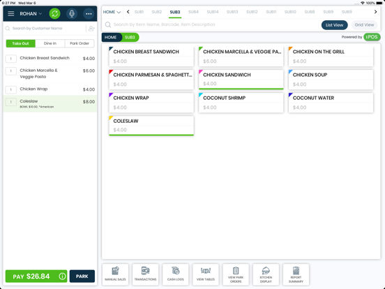 iPos Point of Sale iPad screenshot 3 - Business app