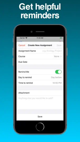 Screenshot von Trackr - Manage Assignments auf dem iPhone 4