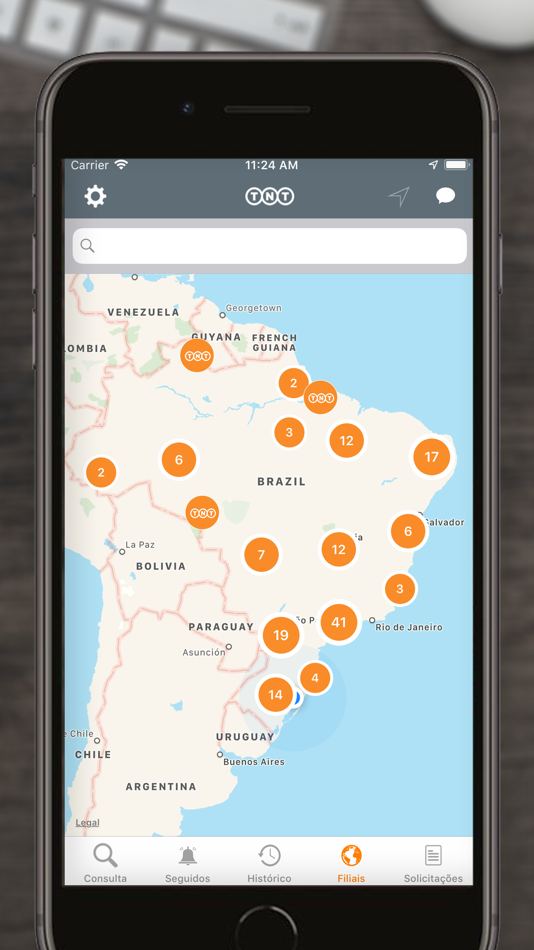 #2. TNT Radar (iOS) 由: TNT Mercúrio Cargas e Encomendas Expressas S/A