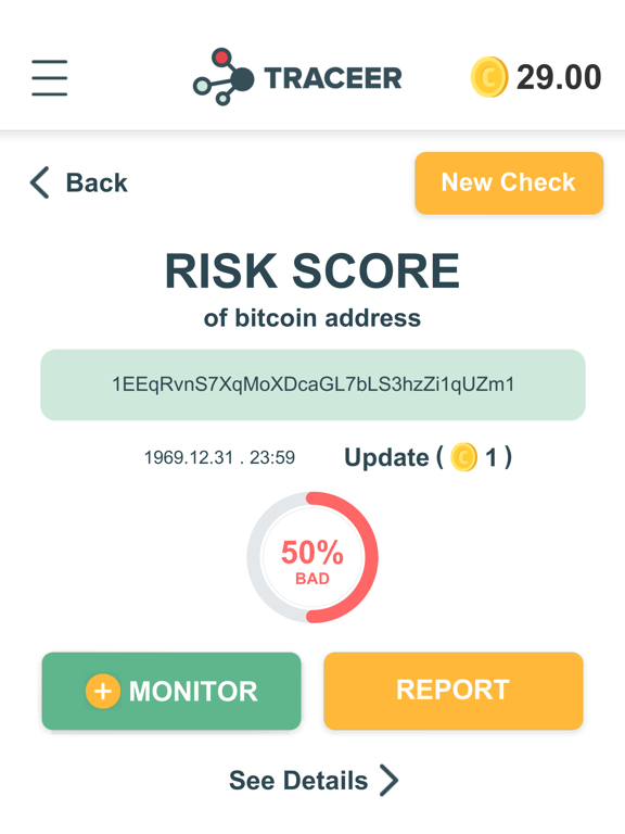 Screenshot #5 pour Traceer - check Bitcoins